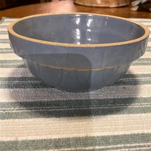 Antique vintage OVENWARE BLUE BOWL. # 5 MADE IN USA NICE